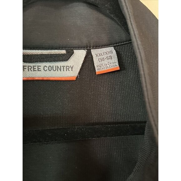 Free Country Soft Shell Jacket Mens Size XXL Black - Picture 3 of 4